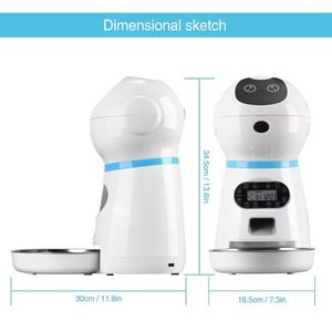 <span class=keywords><strong>Distributeur</strong></span> de nourriture intelligent pour chat 3,5 L, style robot, écran LCD, contrôle par minuterie, enregistrement vocal, <span class=keywords><strong>distributeur</strong></span> automatique de nourriture pour animaux de compagnie avec bol en acier inoxydable - Product Image 6