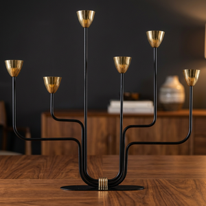 Candelero de latón de Metal plateado hecho a mano de alta calidad, candelabro antiguo único, nuevo diseño, superventas, utilizable para Decoración - Product Image 5