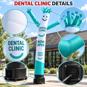 Globo Publicitario Inflable para Clínica Dental, para Atraer Nuevos Pacientes, Reserva tu Cita <span class=keywords><strong>Hoy</strong></span>, Promoción de Apertura - Product Image 3