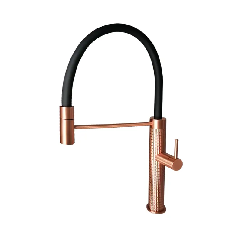 Maniglia ad arco alto estraibile con rotazione di 360 gradi in ottone monocomando ORB Tap