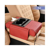 Boîte d'accoudoir de voiture multifonctionnelle de luxe multicolore avec chargeur intégré pour porte-gobelet et rangement de téléphone