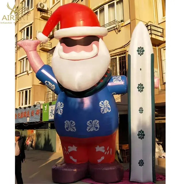 Cheap Inflatable Santa Claus Cartoon Mascot Christmas Figures For Holiday Decorations