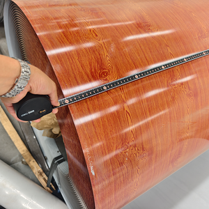 중국 공장 품질 및 수량 보장 0.12mm-2mm 우드 그레인 <span class=keywords><strong>PPGI</strong></span> PPGL 시트 가격 색상 코팅 아연 도금 강철 코일 - Product Image 1