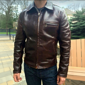 Veste de motard unisexe en cuir véritable personnalisée, OEM ODM, toile personnalisée, imperméable, respirante, coupe-vent - Product Image 1