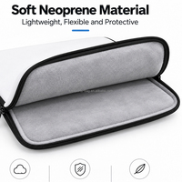 Housse d'ordinateur portable en néoprène personnalisée 15 pouces, étui de protection zippé pour ordinateur portable, housse rembourrée souple pour ordinateur