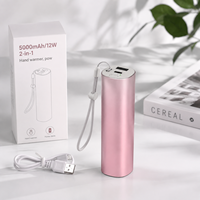Nouvel Arrivage Chauffe-Mains Portable 5000mAh Mini Chauffe-Mains Power Bank 2-en-1 en Alliage d'Aluminium Vente en Gros Cadeau d'Usine