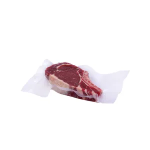 Wholesale Food Grade Transparent Meat Packaging Vacuum Bags Food