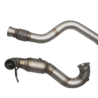 Tubo de Escape Recto para Automóvil, Resistente y Duradero, de Acero Inoxidable, Alto Flujo, 1.5 mm de Espesor, A45 W176, para Mercedes Benz 2.0T