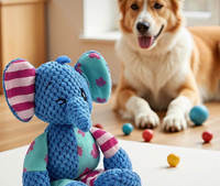 Jouets en peluche personnalisés pour petits chiens et chats - Résistants aux morsures, sonores, design animaux de dessin animé, anti-ennui pour toutes les occasions