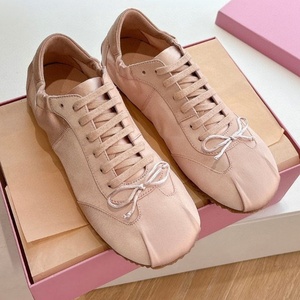 Dernière version – Chaussures plates décontractées pour femme, style jogging, en daim, avec lacets et nœud tendance pour la marche - Product Image 6