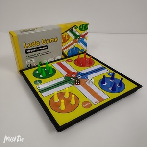 Hot bán xách tay gấp giáo dục du lịch trong nhà bàn cờ trò chơi thiết lập trẻ em món quà với vật liệu nhựa cũng bao gồm Ludo - Product Image 3