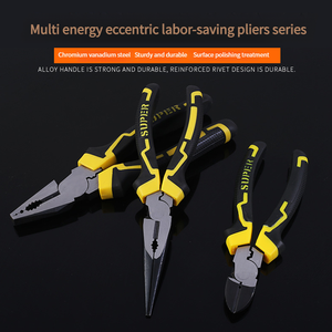 Bricolage professionnel OEM de qualité industrielle chrome-vanadium alliage acier excentrique levier sertissage <span class=keywords><strong>pince</strong></span> coupe-fil - Product Image 5