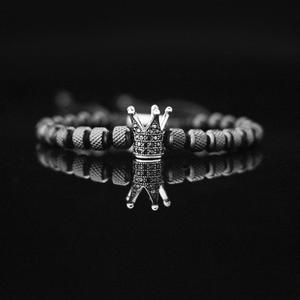 Bracelet en acier inoxydable plaqué or 18 carats tressé à la main pour homme, motif ananas perlé, vente en gros de luxe - Product Image 3