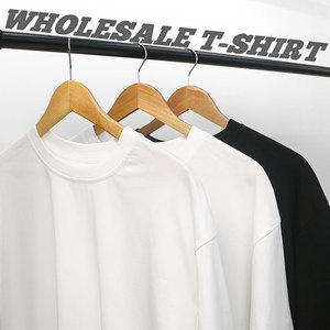 <span class=keywords><strong>T</strong></span>-shirt da uomo personalizzabile con logo, in cotone di alta qualità, pesante e oversize, 210 Gsm 230 Gsm 240 Gsm 280 Gsm 300 Gsm - Product Image 1