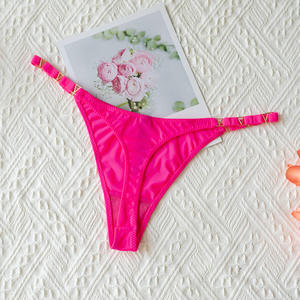 Logotipo personalizado Panty Mujeres Sexy Tanga Sexy Chica T Pantalones Fitness de las mujeres Sedoso Bragas Tanga sin costuras - Product Image 2