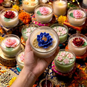 Wholesale lotus Glass Soy Wax <b>Candle</b>-Luxury Home Decor for Gifting & Long-lasting Thanksgiving Gifts Scented <b>Candles</b> <b>Bulk</b> Price - Product Image 1