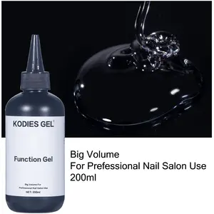 KODIES GEL 200ML Recharge Gel UV Vernis à Ongles <span class=keywords><strong>Semi</strong></span>-Permanent <span class=keywords><strong>Base</strong></span> & <span class=keywords><strong>Top</strong></span> <span class=keywords><strong>Coat</strong></span> Non Toxique Écologique Fourniture en Gros pour Nail Art - Product Image 3