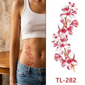 Tatuajes Temporales <span class=keywords><strong>de</strong></span> Flores Pequeñas, Tribales, Tradicionales, <span class=keywords><strong>de</strong></span> Rosas, Coloridas, Negras, <span class=keywords><strong>para</strong></span> Piernas, Brazos y Hombros, <span class=keywords><strong>para</strong></span> Hombres y Mujeres - Product Image 5