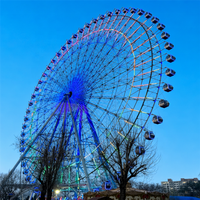Grande roue géante spectaculaire de 88 m avec 8 sièges, cabine sphérique de luxe pour attraction de fête foraine en plein air