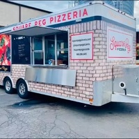 Camion de cuisine mobile multifonctionnel : idéal pour servir de délicieuses pizzas, des hot-dogs et des glaces |   Vente directe d'usine