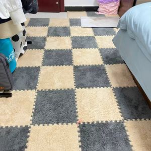 Alfombra Cálida para Interiores, Alfombra Protectora para Bebés y Niños, Alfombra para Área de Juegos, Alfombra para Oficina, Alfombra para Sala de Estar, Alfombra Cuadrada con Borde Grueso - Product Image 1