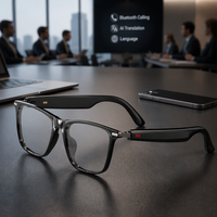 Lunettes Intelligentes de Traduction IA, Audio Sans Fil, Verres Photochromiques à Détection de Lumière, Contrôle Tactile pour Professionnels M01pro
