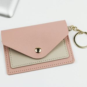Portefeuille compact en cuir PU coloré, élégant et stylé, pour cartes d'identité, sac de rangement pour cartes, pochette à monnaie portable et tendance - Product Image 2
