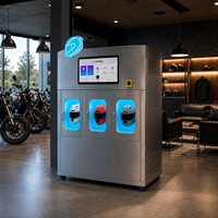 Distributeur automatique intelligent Ouruoxi à 3 compartiments pour la désinfection et le nettoyage des casques de moto, équipement de stérilisation UVC à usage commercial