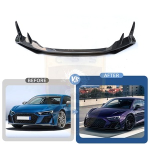 Divisor de Parachoques Delantero de Fibra de Carbono Estilo Capris para <span class=keywords><strong>Audi</strong></span> R8 V10 22-24 - Product Image 1