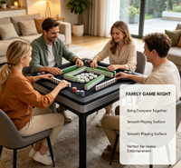 Mesa de Mahjong Automática con Agitador Silencioso y Rápido, Mesa de Juego Eléctrica para Cuatro Jugadores, para Entretenimiento en el Hogar