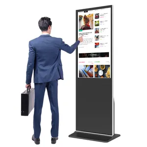 55 inch guangzhou 32"-55" infrared touch android digital signage standee totem kiosk