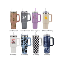Nouveau produit : Cadeaux d'affaires – Gobelet de voyage en acier de 40 oz avec poignée, sublimation amovible, fabriqué en Chine