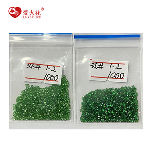 Produttore all'Ingrosso di Gemme Sciolte, Pietra Artificiale di Dimensioni Miste, Zirconia Cubica Sintetica Multicolore Rotonda <span class=keywords><strong>Blu</strong></span> e Verde - Product Image 3