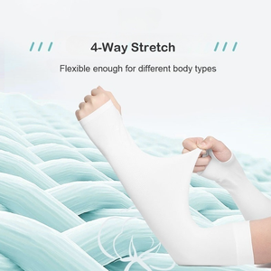 Conjunto de manga de brazo de Ciclismo de verano Transpirable Impreso Transpirable Manga de brazo de ciclismo Sin costuras Nylon Seda Calor fresco Liso al aire libre - Product Image 4