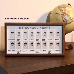Marco de Fotos Conmemorativo para Bebés, <span class=keywords><strong>Modelo</strong></span> <span class=keywords><strong>036</strong></span>, para Registrar el Crecimiento de los Niños en el Campus, con Espacio para Foto de Identificación de 1 Pulgada, Venta al Por Mayor - Product Image 2