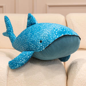 Peluche de Ballena Azul y <span class=keywords><strong>Beluga</strong></span>, Juguete de Peluche para Acuario, Muñeco Reconfortante con Relleno de Algodón PP para Jóvenes Unisex - Product Image 6