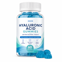 Gummies à base de céramides végétaux et d'acide hyaluronique avec vitamine C pour soutenir la barrière cutanée, formule de qualité professionnelle