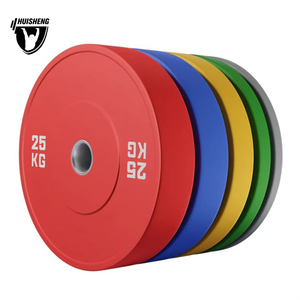 HUISHENG Colorful Rubber <strong>Bumper</strong> <strong>Weight</strong> Plates Barbell Plates Crossfit Competition Home Commercial Gym Training - Product Image 1