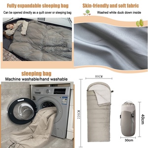 Sac de couchage en duvet extra chaud, adapté aux températures froides, pour le camping d'hiver, les aventures en montagne et les activités de plein air - Product Image 2
