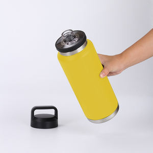 Nouvelle Bouteille d'Eau Sportive 2024 de 36oz, 26oz, 18oz, Isotherme en Acier Inoxydable, Type Gourde, avec Bouchon Chug, Sûre pour l'Eau Bouillante, Style Coréen - Product Image 3