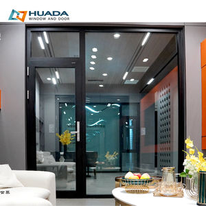 슈퍼마켓 농가 응용 프로그램을위한 중국 제조업체의 블랙 메탈 프렌치 파티오 도어 스윙 오픈 하드웨어 마감 표면 - Product Image 4