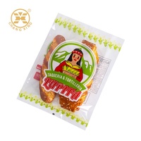 Op Maat Bedrukte Flexibele Plastic Zak Food Grade Diepvriesproducten En Bakkerij Tortilla Verpakking Met Ritssluiting En Doorzichtig Venster