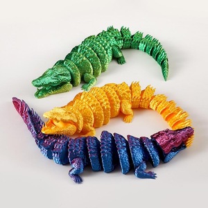 Vente en gros de jouets en forme de dinosaures et crocodiles imprimés en 3D, modèles tendance, animaux personnalisés OEM pour cadeau d'anniversaire d'enfants, échelle 1/170, 7-12 ans - Product Image 4