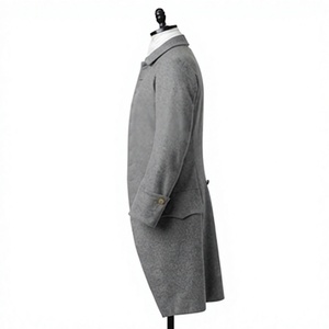 <b>Men's</b> Historical Greatcoat <b>Long</b> Button Front Overcoat Colonial Uniform <b>Coat</b> for Costume Wear - Product Image 3