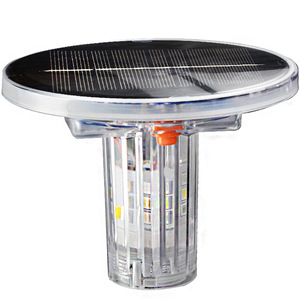 Luz de Advertencia Solar Jujingyang, Luz de Seguridad Vial LED de 3 Colores (Azul, Blanco, Rojo) con Panel Solar y Batería Integrada - Product Image 5