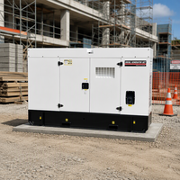 Groupe électrogène diesel silencieux de secours homologué BS de 26 kW à 300 kW, 1500/1800 tr/min, 50/60 Hz, pour usine industrielle