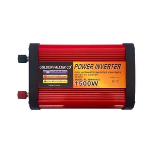 Full automatic car power inverter 1500W DC 12V to AC 220V with one socket USB interface