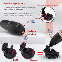 Control remoto punto G estimulación Anal del clítoris consolador grande realista manos libres automático empuje vibrador sexo consolador máquina