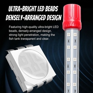 Lumière LED spéciale RGB pour aquarium JSD, <span class=keywords><strong>lampe</strong></span> pour aquarium imperméable tricolore, amplificateur de couleur - Product Image 5