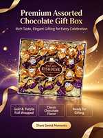 Chocolats en gaufrettes emballés à la main de qualité supérieure par RISHDENE, boîte transparente décorative idéale pour des cadeaux romantiques et festifs